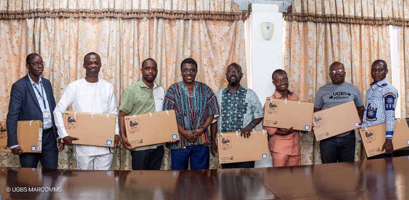 Dean of UGBS Equips Heads of Departments with Laptops to Enhance Operational Efficiency 