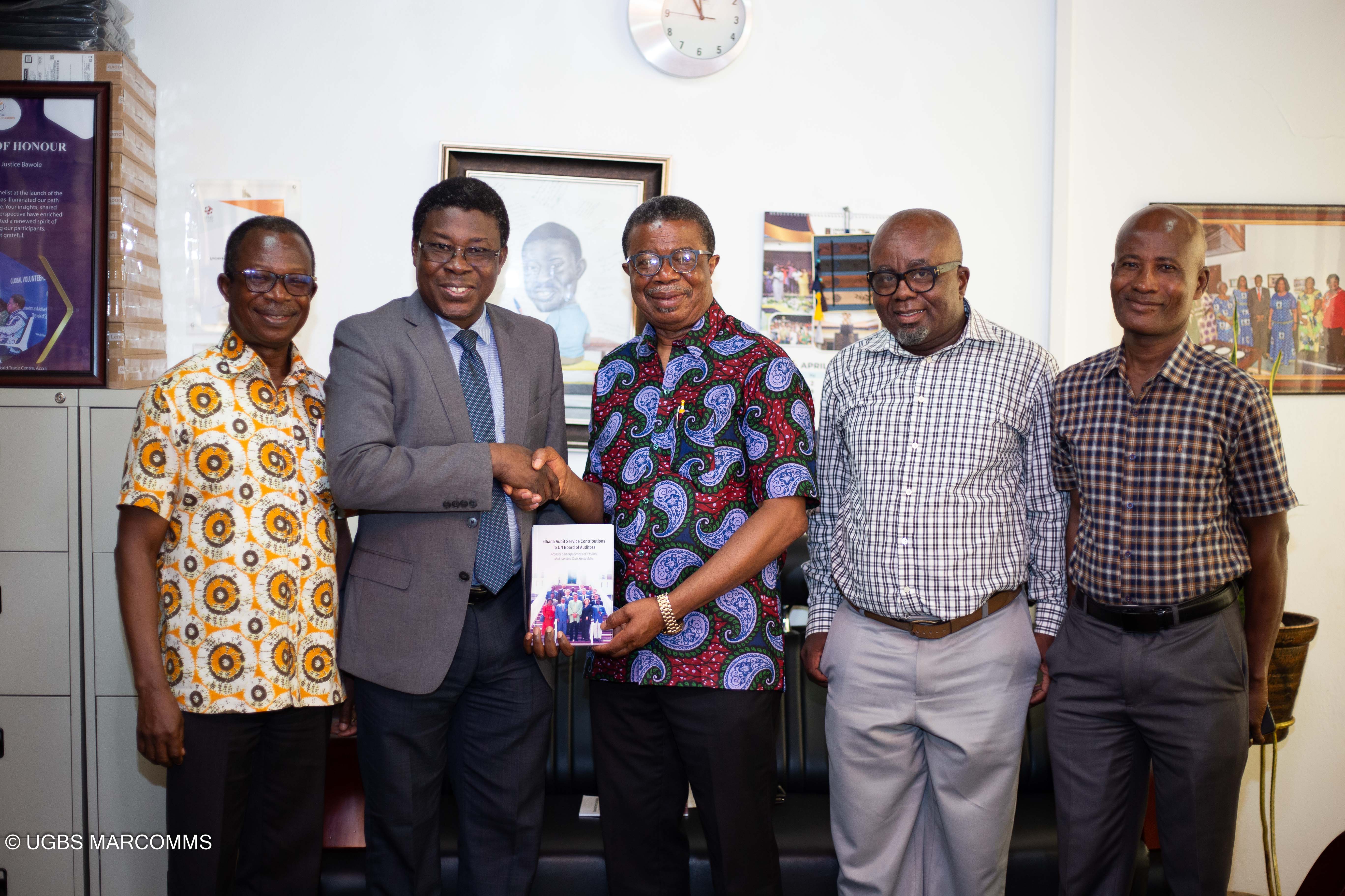 Retired Ghanaian-UN Audit Official Donates Books to UGBS 