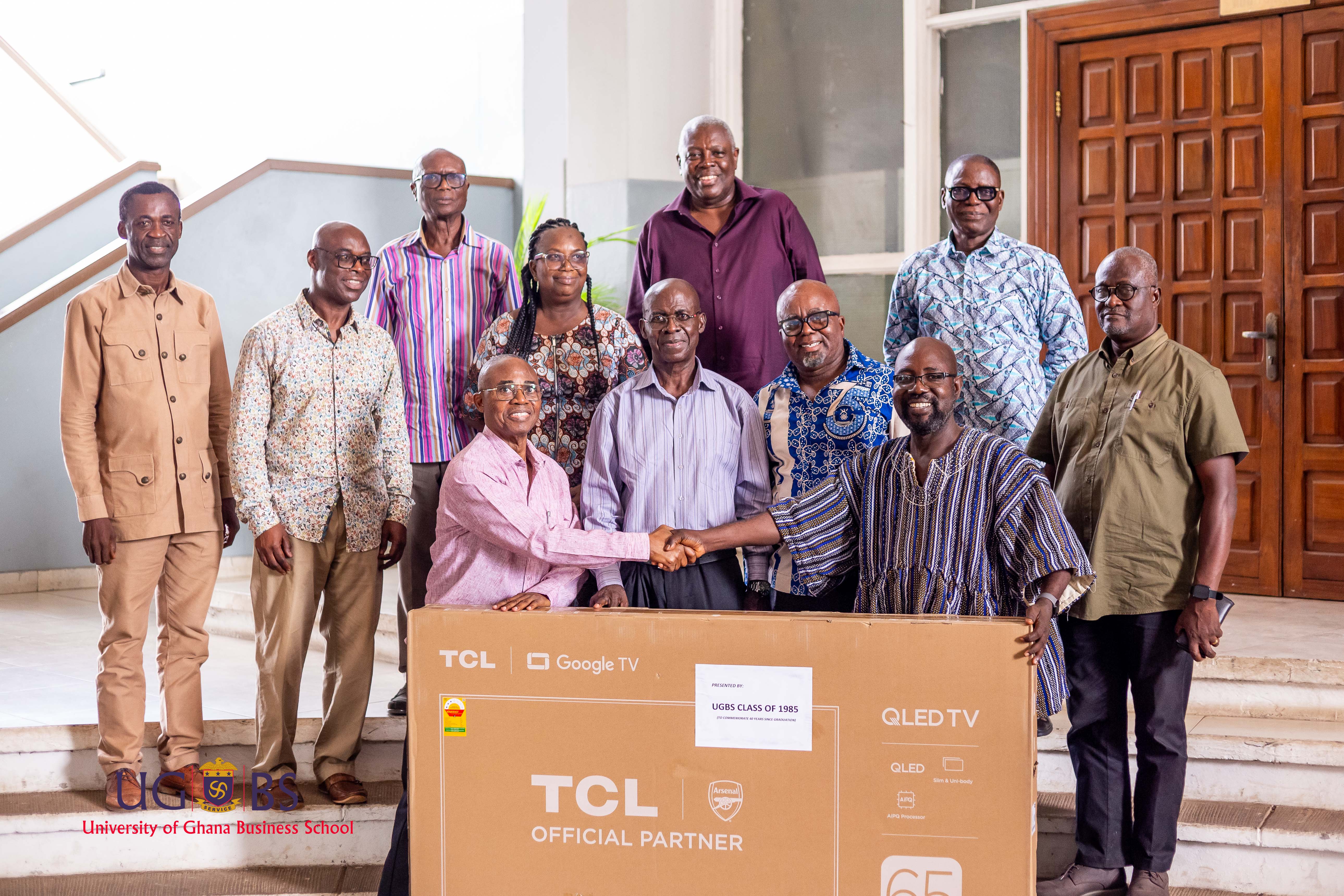 UGBS Class of 1985 Donates Smart TVs to Enhance Digital Learning