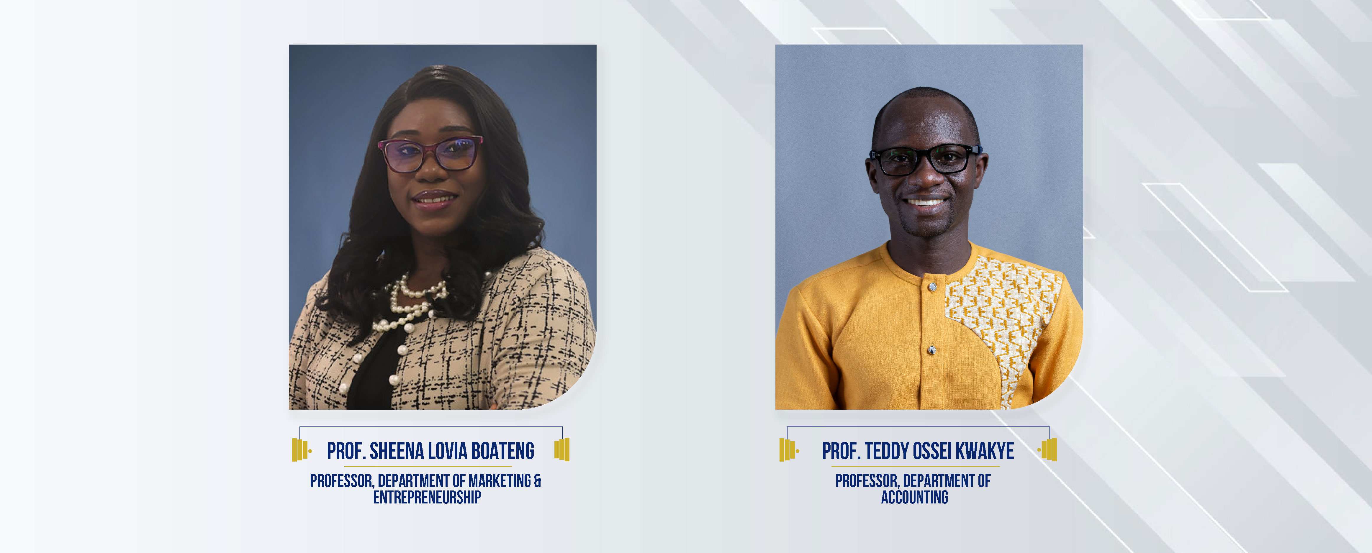 Two UGBS Faculty Members Promoted to the Rank of Associate Professors 