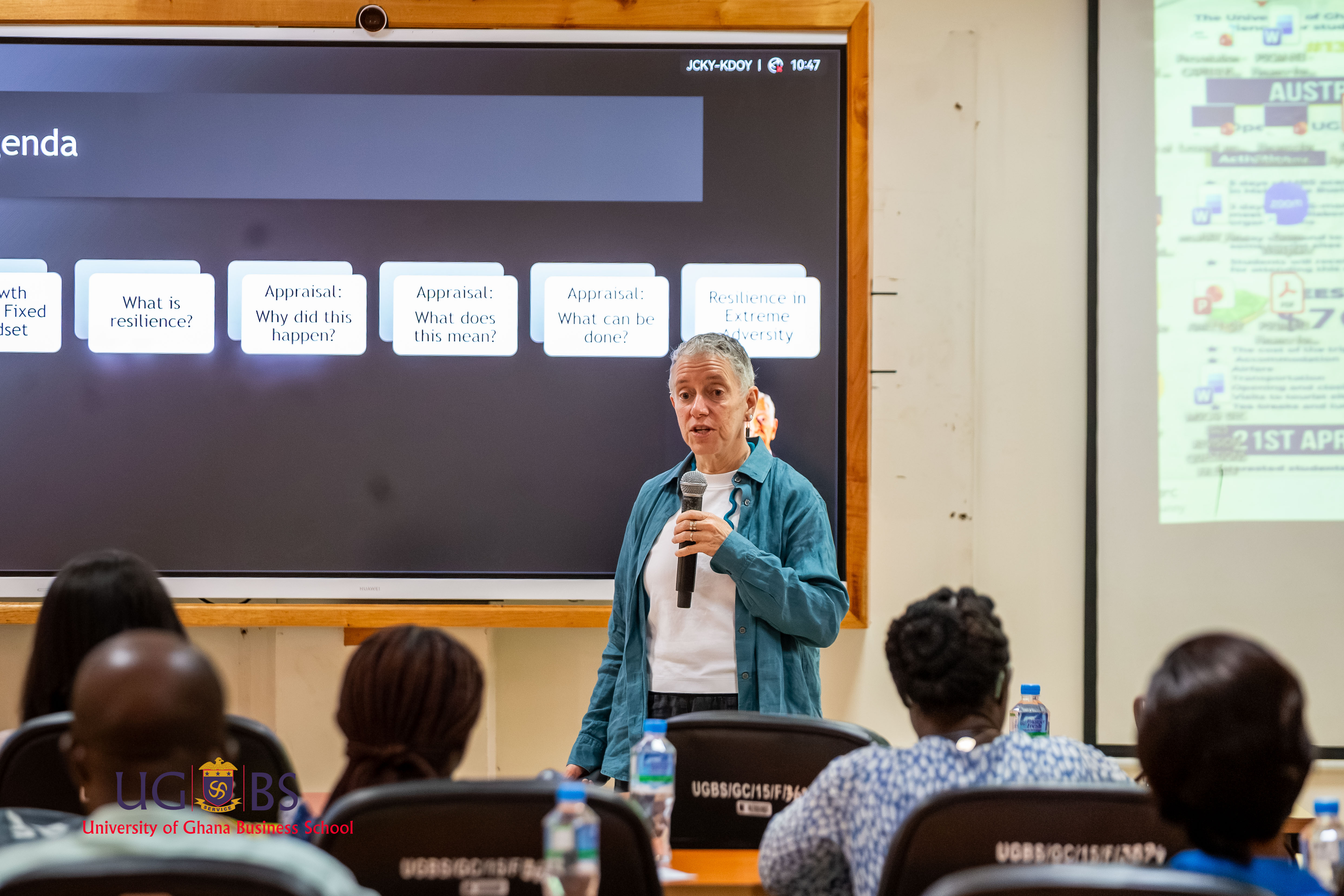 UGBS International Relations Unit Hosts Prof. Jill Klein for a Two-Day Seminar on Resilience and Growth Mindset