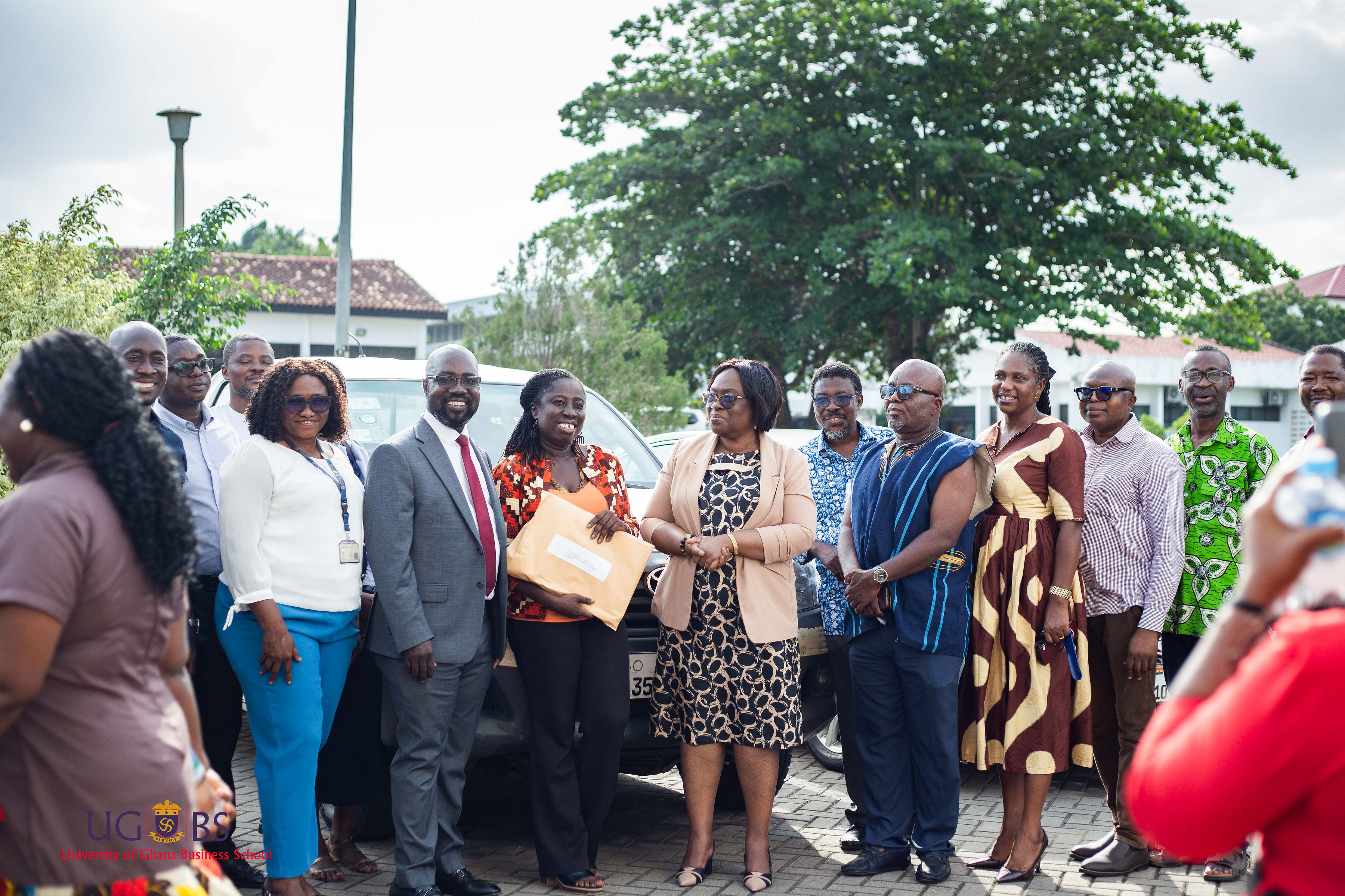 UGBS Donates Three old Vehicles to Less Endowed Units in the University Community 