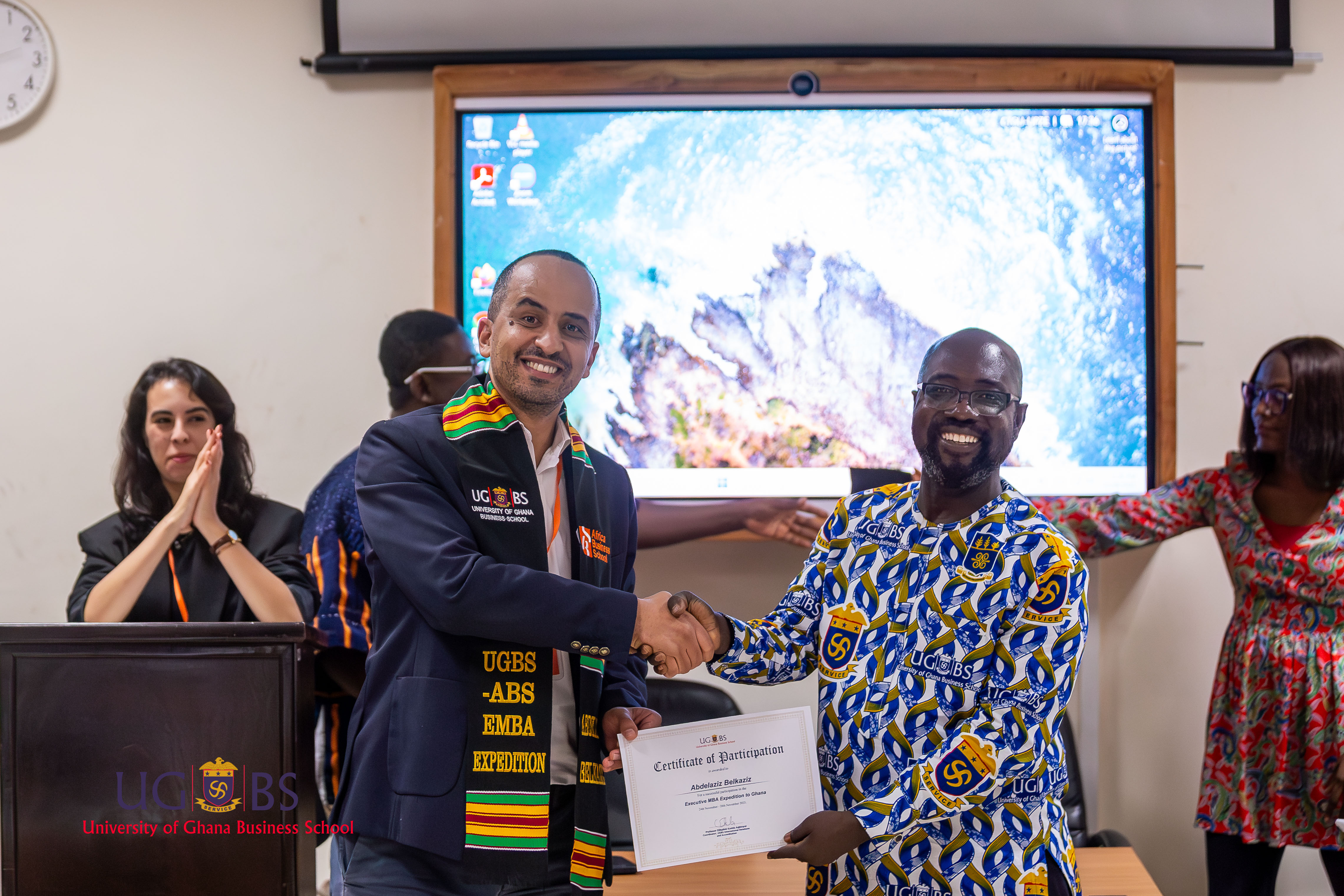 UGBS International Relations Unit Hosts EMBA Students from Africa Business School, Morocco, for an Expedition in Ghana
