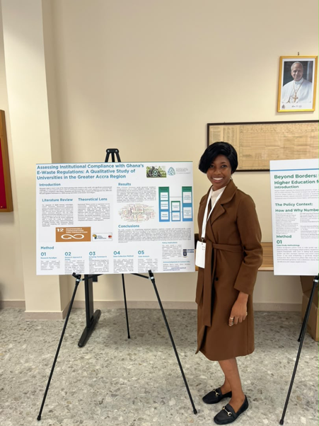 UGBS MPhil Public Administration Student Presents Research at International Sustainability Conference in Rome