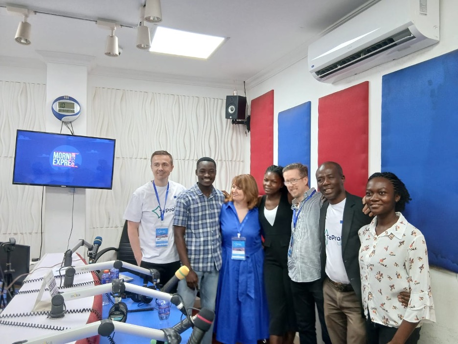 Partners at the Windy Bay Radio Station