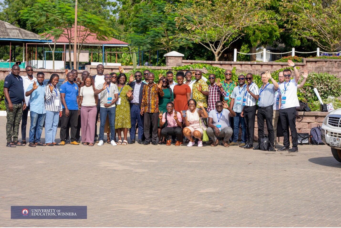 A group photo of partners