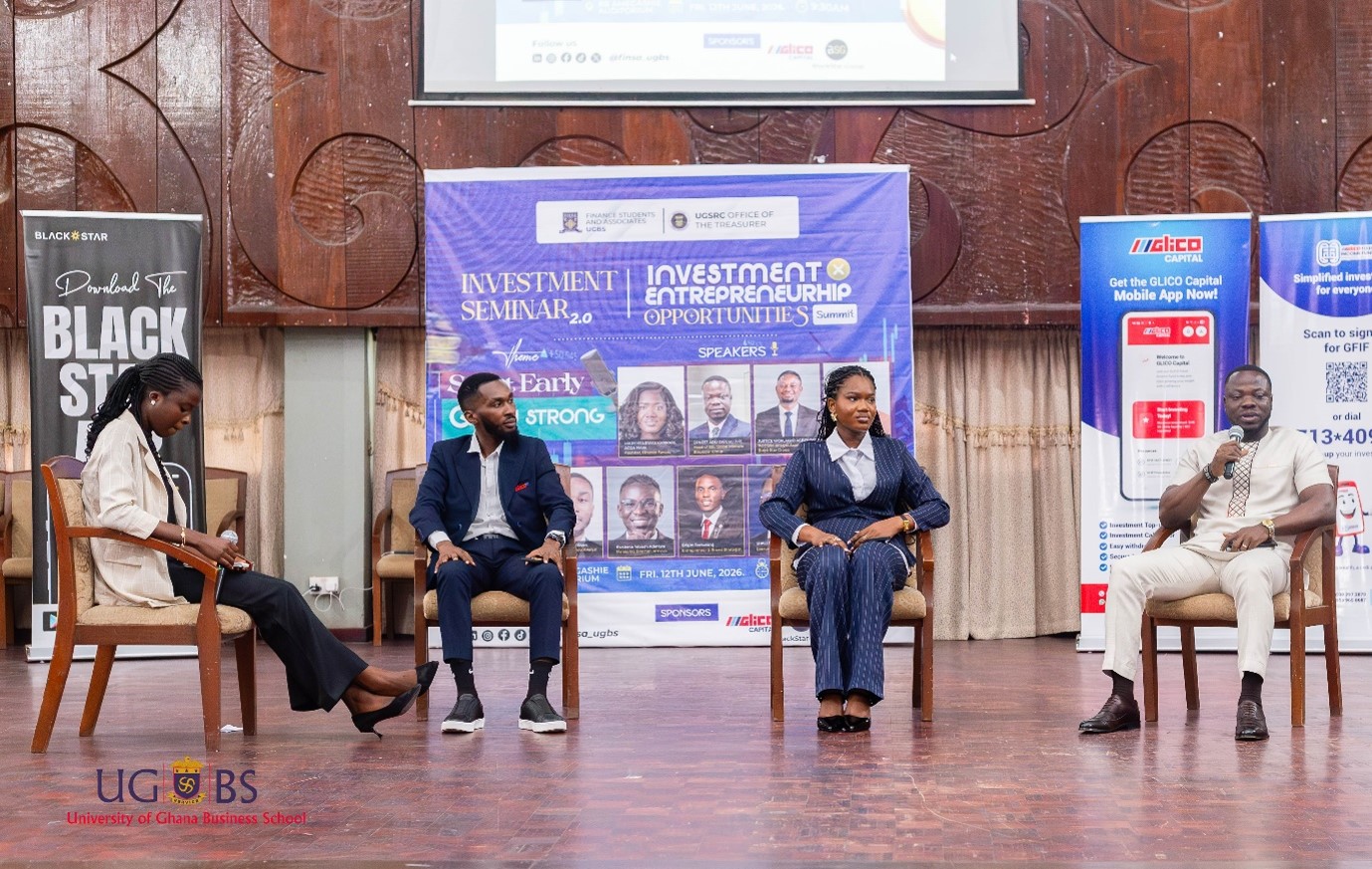 Finance Students and Associates, in Collaboration with UGSRC Office of the Treasurer, Organise Investment Seminar